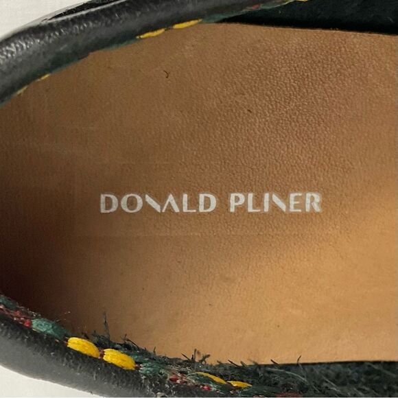 Donald Pliner Reuben Black Loafer Leather Slip-On Sz 11 New Moc Toe Shoes main image 9